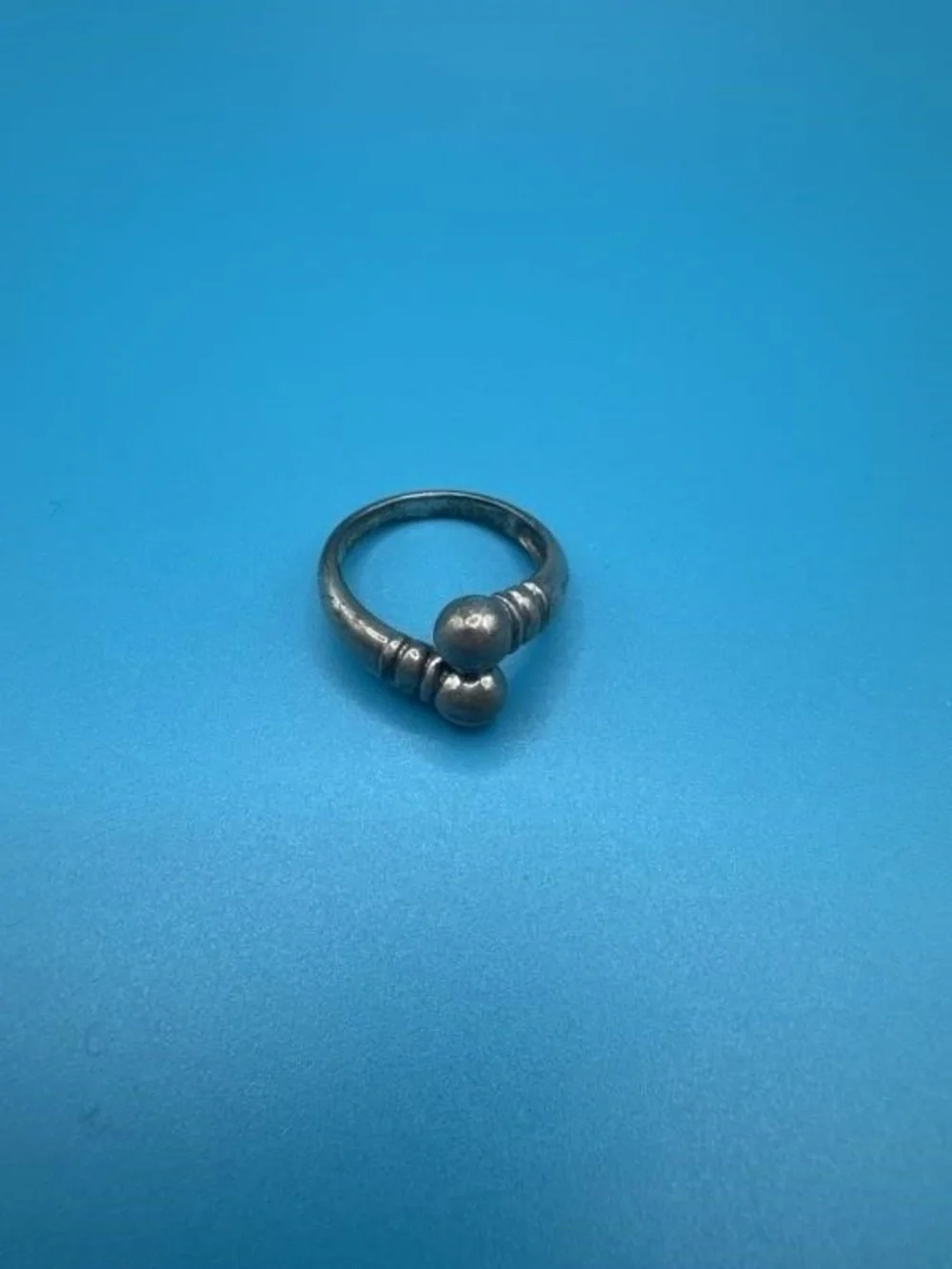 Hand Forged Sterling Silver Ring - Size 7.5 - 925 Stamped - Vintage Artisan - Picture 2 of 6